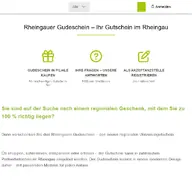 Kleine Seitenvorschau von gudeschein.de