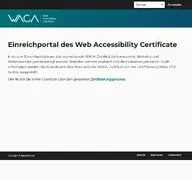 Kleine Seitenvorschau von einreichportal.waca.at