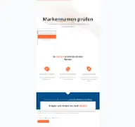Kleine Seitenvorschau von trademarkly.de
