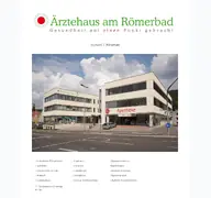 Kleine Seitenvorschau von xn--rztehaus-am-rmerbad-fwb50b.de