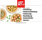 Kleine Seitenvorschau von justmypizza.de