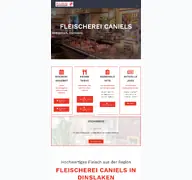 Kleine Seitenvorschau von fleischerei-caniels.de