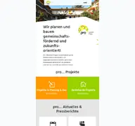 Kleine Seitenvorschau von pro-wohngenossenschaft.de
