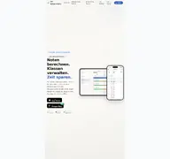Kleine Seitenvorschau von notenrechnerapp.de