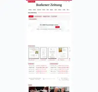 Kleine Seitenvorschau von trauerportal.borkenerzeitung.de