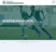Kleine Seitenvorschau von dfb-trainerbewerbung.de
