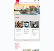 Kleine Seitenvorschau von trave.de