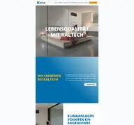 Kleine Seitenvorschau von kaeltech.de