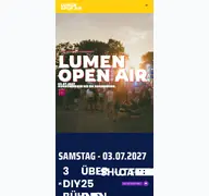 Kleine Seitenvorschau von lumenopenair.de