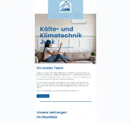 Kleine Seitenvorschau von kaelte-junk.de