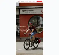 Kleine Seitenvorschau von fahrrad-claus.de