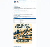 Kleine Seitenvorschau von triathlon-bielefeld.de