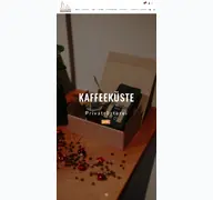 Kleine Seitenvorschau von kaffeekueste.de