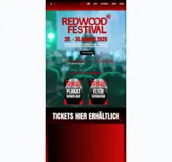 Kleine Seitenvorschau von redwood-festival.de