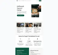 Kleine Seitenvorschau von kaffeewelt-support.de