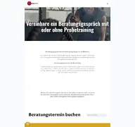 Kleine Seitenvorschau von fitnesspoint.appsite.de