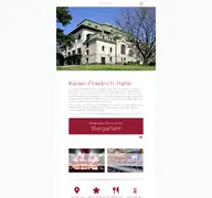 Kleine Seitenvorschau von kaiser-friedrich-halle.de