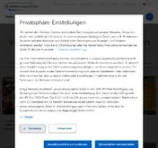 Kleine Seitenvorschau von kalender.friedrichshafen.de