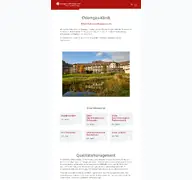 Kleine Seitenvorschau von chiemgau-klinik.de