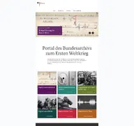 Kleine Seitenvorschau von ersterweltkrieg.bundesarchiv.de