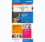 Kleine Seitenvorschau von erasmusplus.fr