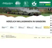 Kleine Seitenvorschau von kandern.de