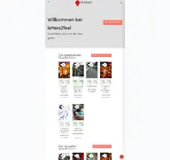 Kleine Seitenvorschau von letters2feel.de