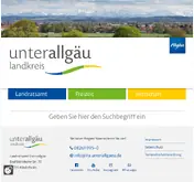 Kleine Seitenvorschau von unterallgaeu.de