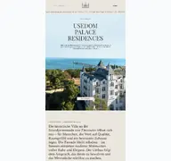 Kleine Seitenvorschau von usedom-palace.de