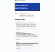 Kleine Seitenvorschau von service.justiz.de