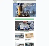 Kleine Seitenvorschau von dampfrundum.de