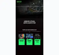Kleine Seitenvorschau von heroes-stash.de