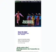 Kleine Seitenvorschau von sommerblut.de