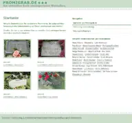 Kleine Seitenvorschau von promigrab.de