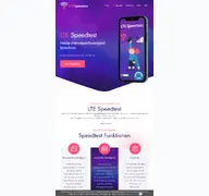Kleine Seitenvorschau von lte-speedtest.de