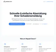 Kleine Seitenvorschau von app.repaircheck.de
