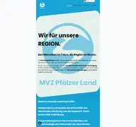 Kleine Seitenvorschau von mvz-pfaelzerland.de