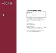 Kleine Seitenvorschau von easygoing.hogast.de