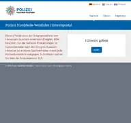 Kleine Seitenvorschau von nrw.hinweisportal.de