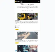 Kleine Seitenvorschau von safar.de