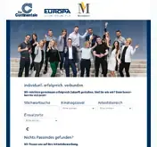 Kleine Seitenvorschau von karriere.continentale.de