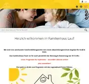 Kleine Seitenvorschau von familienhaus-lauf.de
