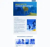 Kleine Seitenvorschau von karriere.euronics-deutschland.de