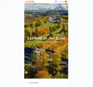 Kleine Seitenvorschau von saalfeld-tourismus.de