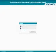 Kleine Seitenvorschau von fortis-akademie.xschool.de