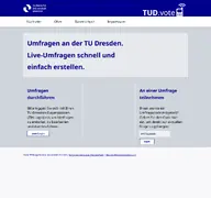 Kleine Seitenvorschau von tudvote.tu-dresden.de