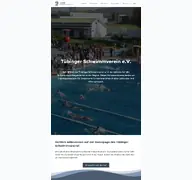 Kleine Seitenvorschau von tuebinger-schwimmverein.de