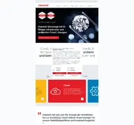 Kleine Seitenvorschau von claranet.de