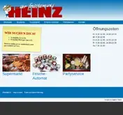 Kleine Seitenvorschau von frischemarkt-heinz.de