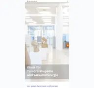 Kleine Seitenvorschau von tumororthopaedie-essen.de